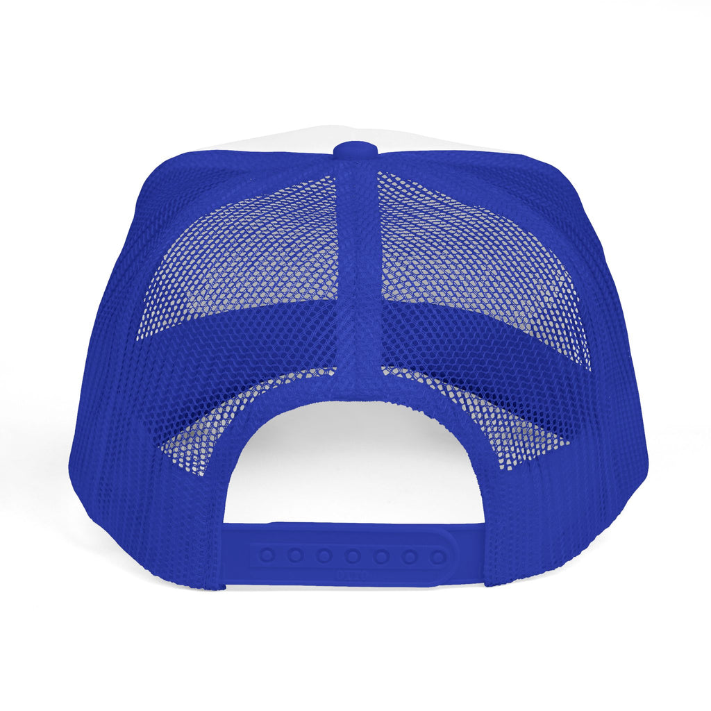 Slightly Feral Trucker Cap — Vintage Checkered Logo Mesh Hat