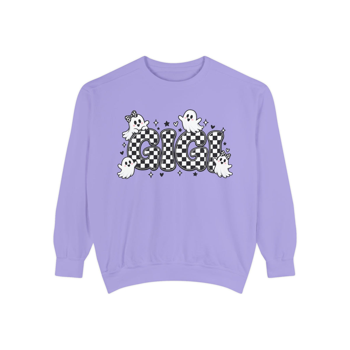 Ghost Check Sweatshirt — Halloween Cute Ghosts Graphic Crewneck