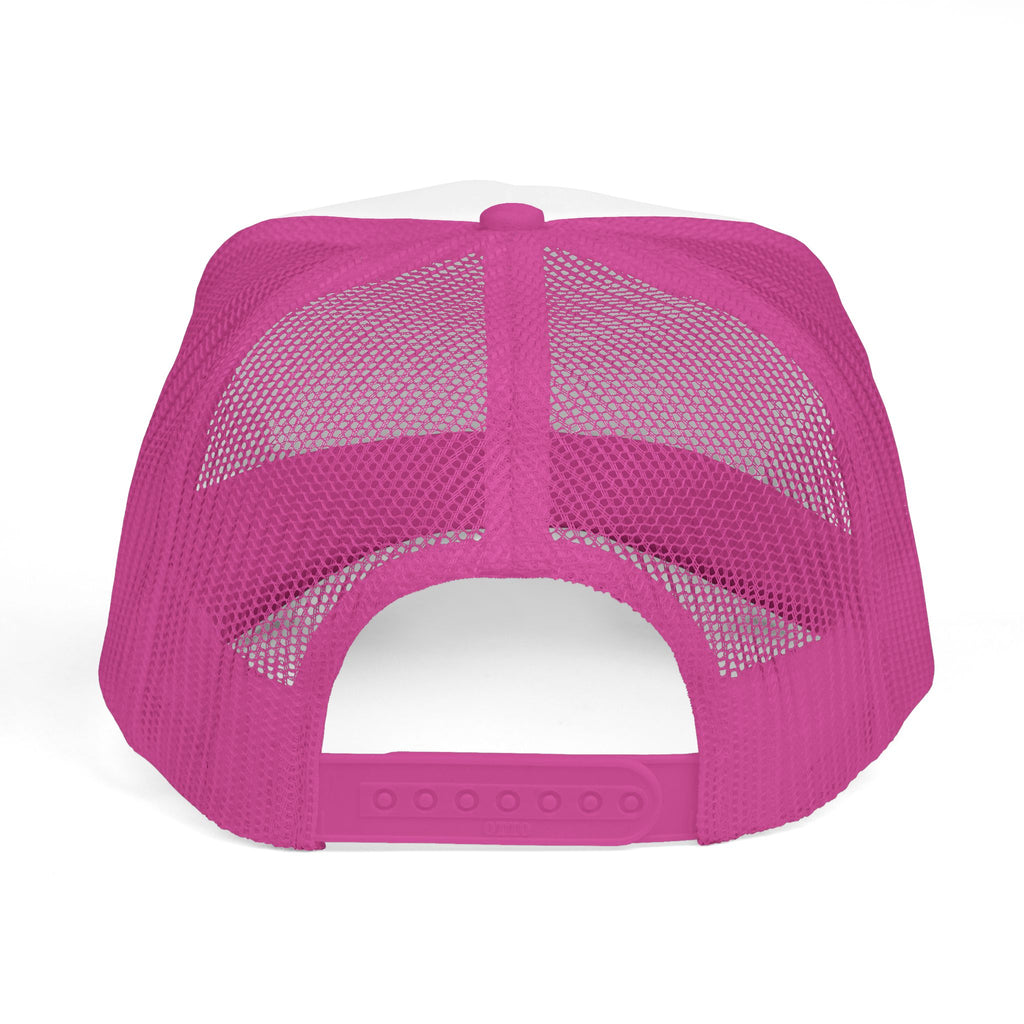 Slightly Feral Trucker Cap — Vintage Checkered Logo Mesh Hat