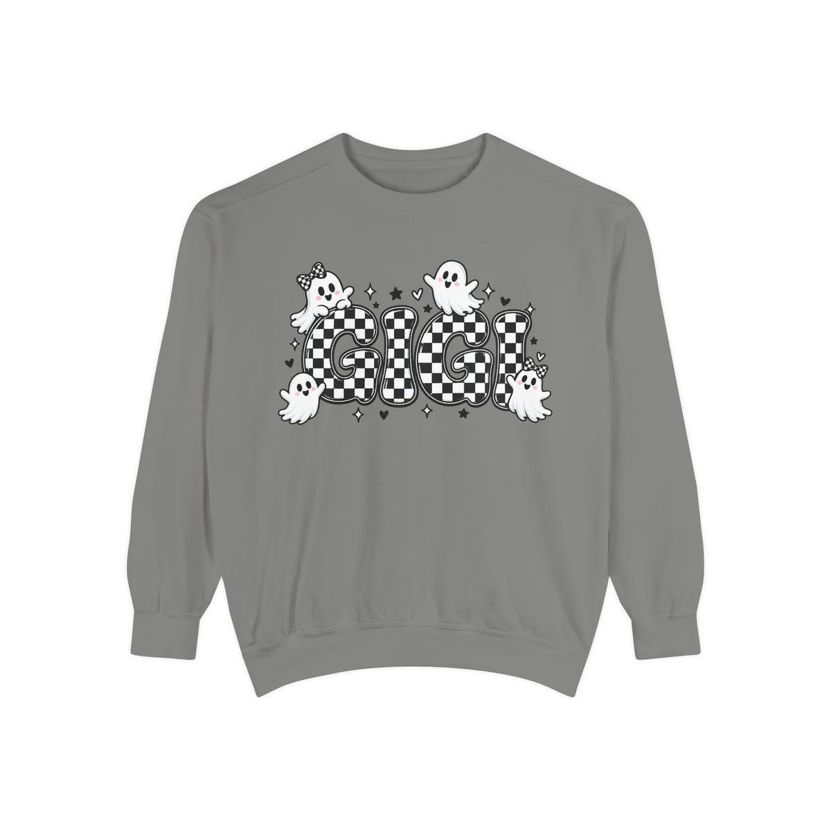 Ghost Check Sweatshirt — Halloween Cute Ghosts Graphic Crewneck