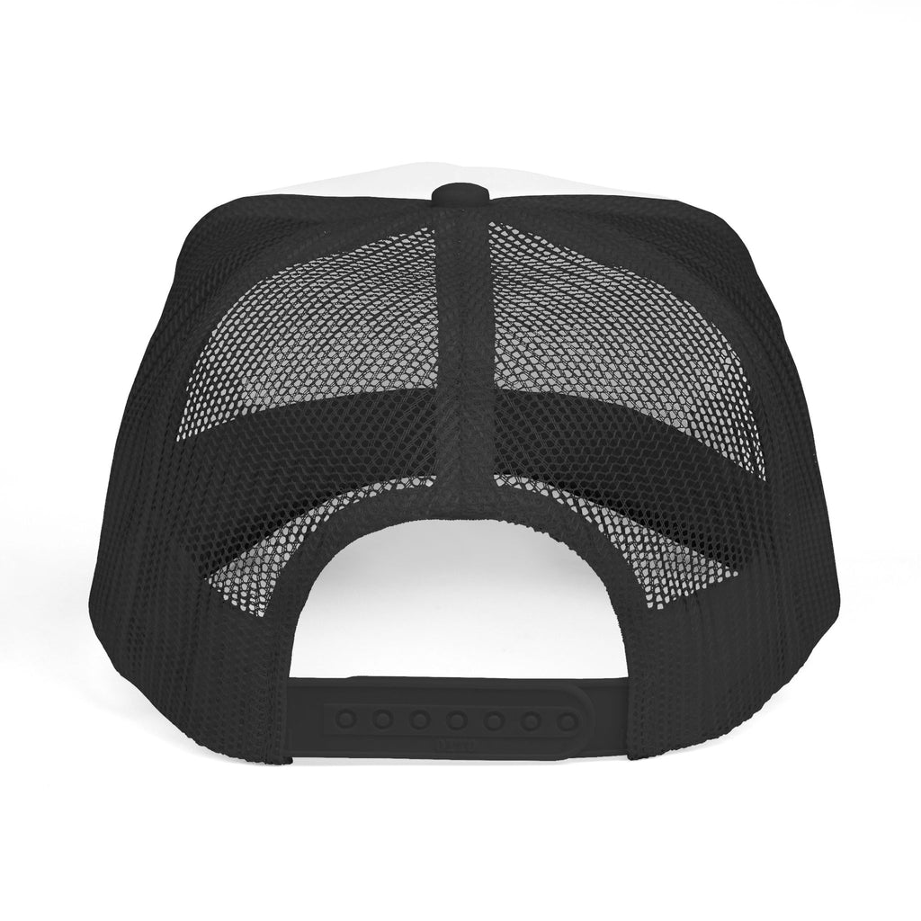 Slightly Feral Trucker Cap — Vintage Checkered Logo Mesh Hat