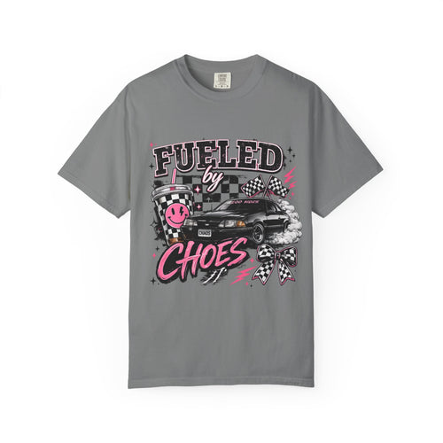 Fueled by Ch0es Racing T-Shirt — Retro Drift Car Graphic Tee