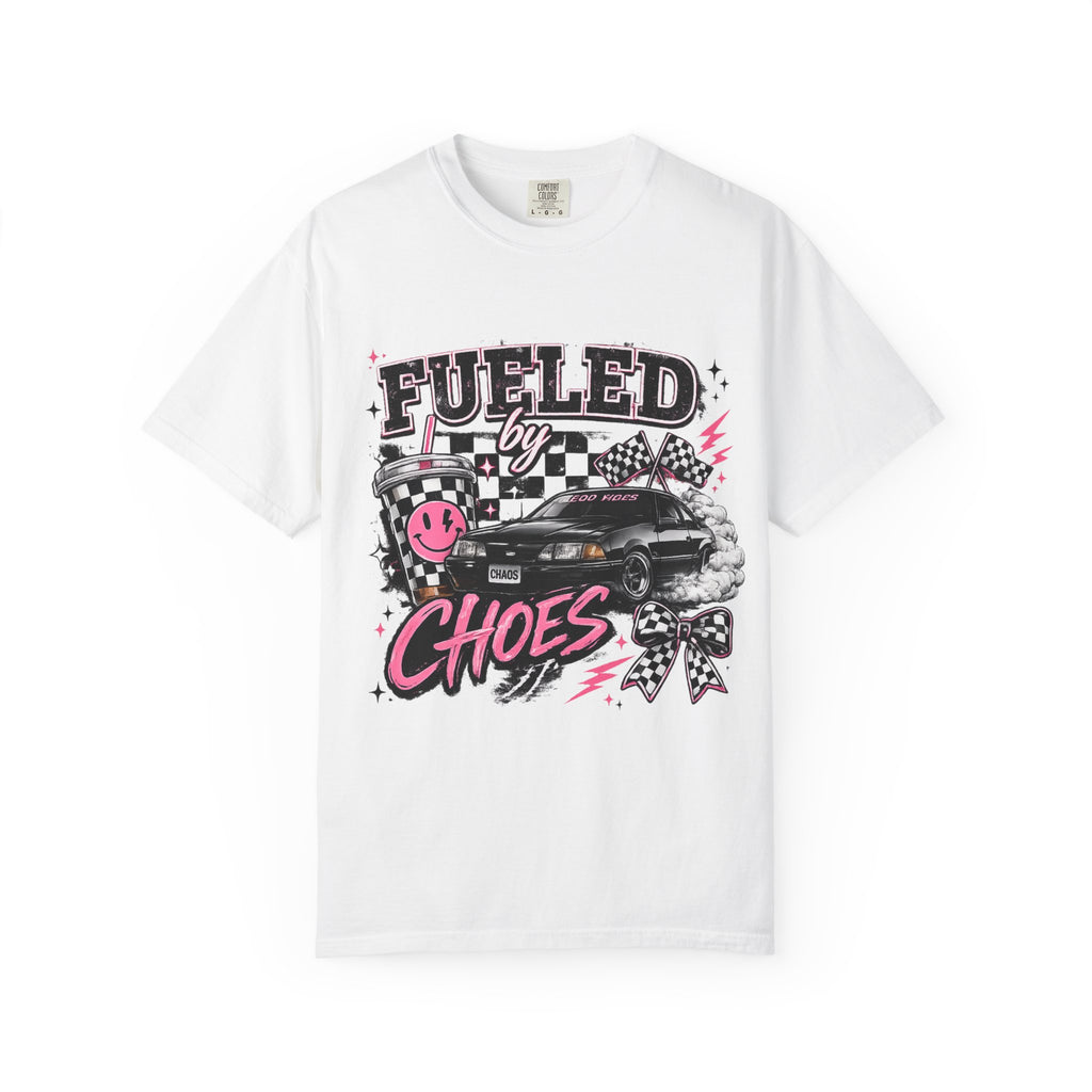 Fueled by Ch0es Racing T-Shirt — Retro Drift Car Graphic Tee
