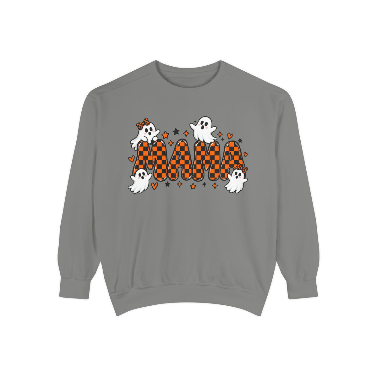 Boo! Checker Ghosts Sweatshirt — Cute Halloween Graphic Pullover
