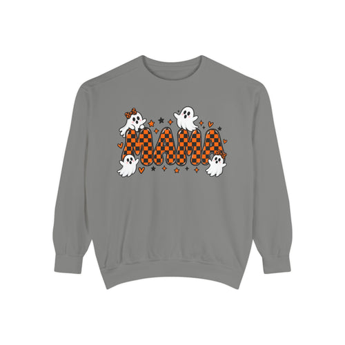 Boo! Checker Ghosts Sweatshirt — Cute Halloween Graphic Pullover