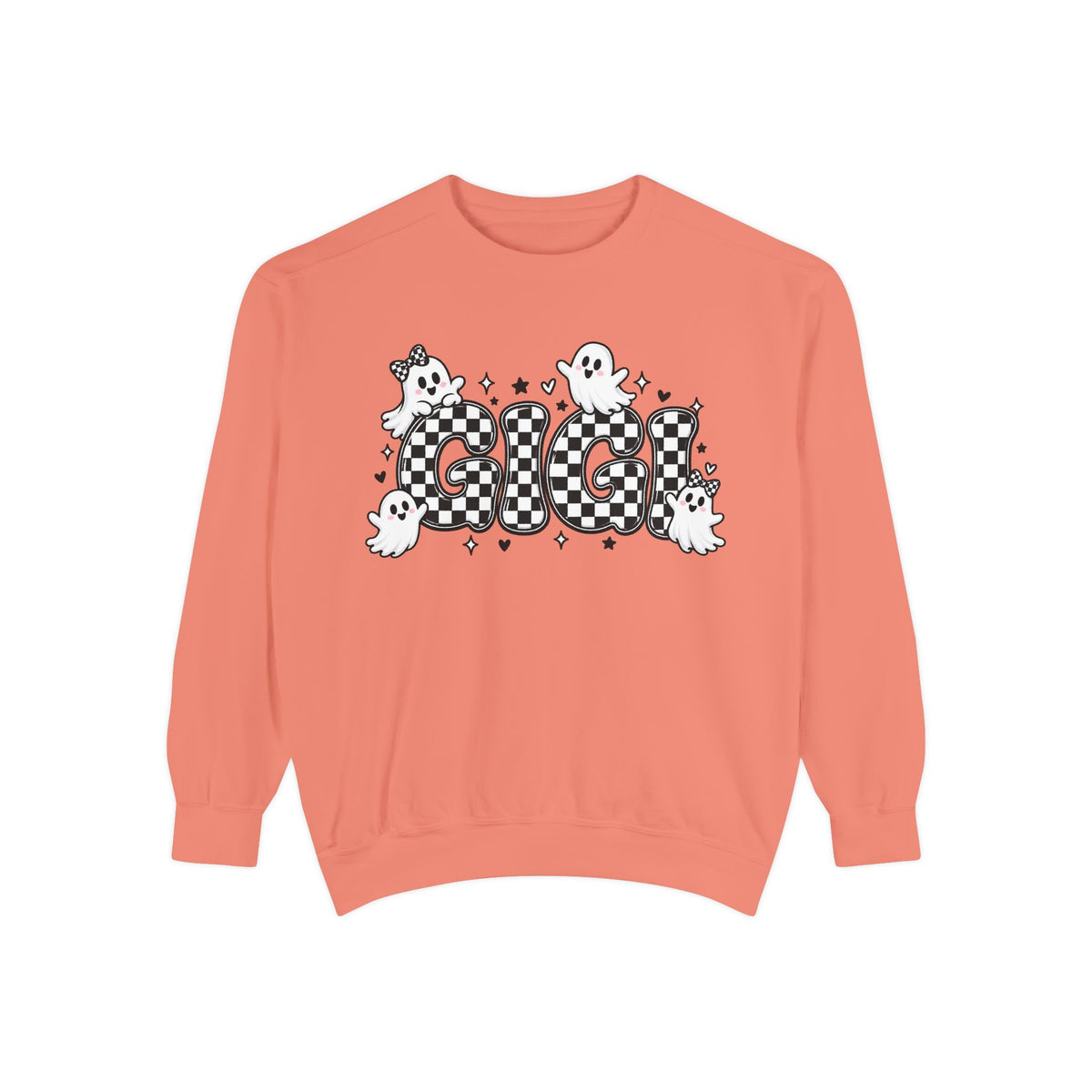 Ghost Check Sweatshirt — Halloween Cute Ghosts Graphic Crewneck