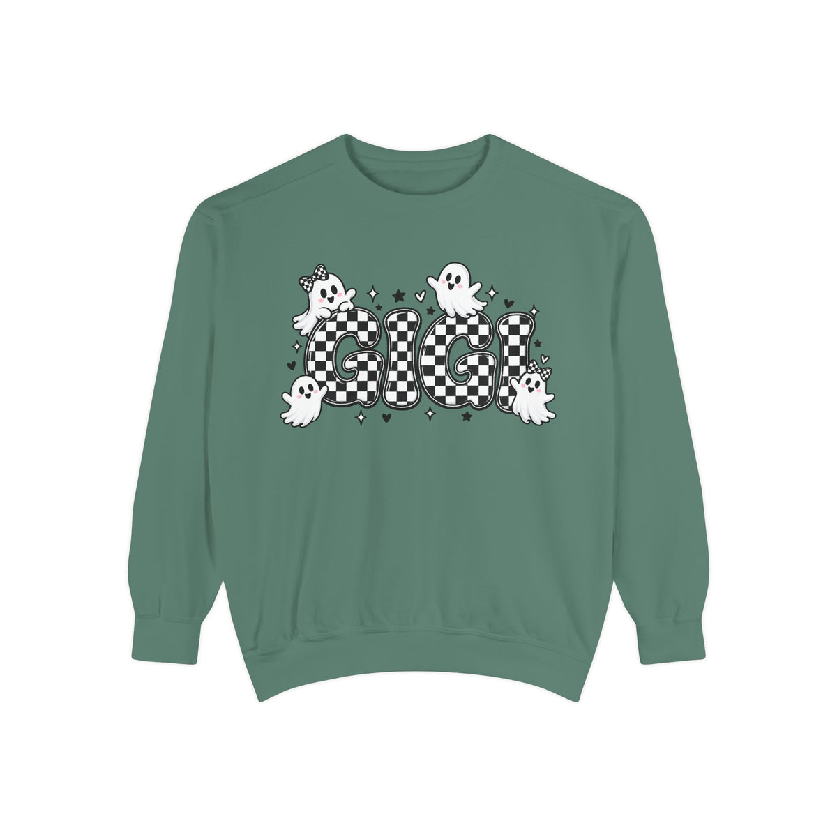 Ghost Check Sweatshirt — Halloween Cute Ghosts Graphic Crewneck