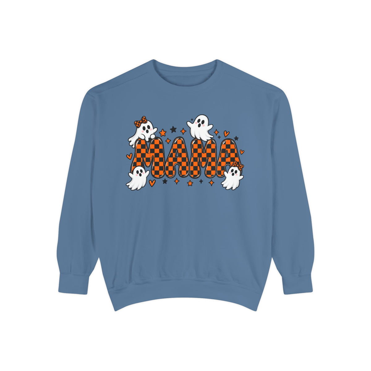Boo! Checker Ghosts Sweatshirt — Cute Halloween Graphic Pullover