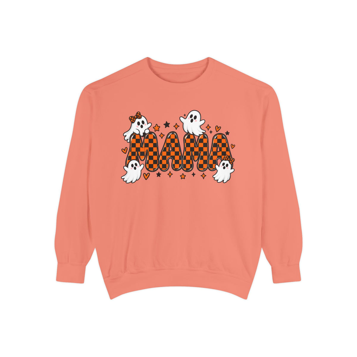 Boo! Checker Ghosts Sweatshirt — Cute Halloween Graphic Pullover