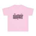 Sassy Youth Tee — Leopard Bubble Letter Graphic with Stars